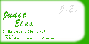 judit eles business card