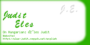 judit eles business card